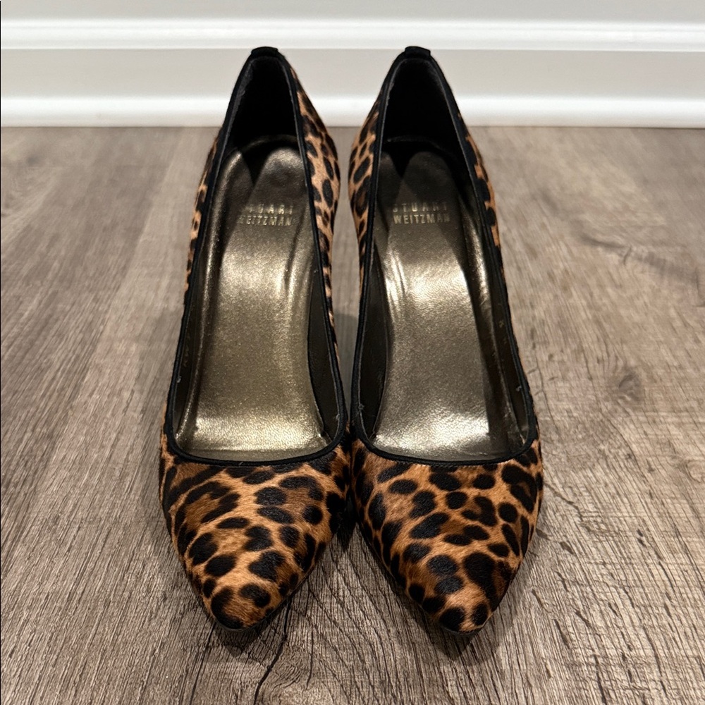 Stuart Weitzman Leopard Hair Heels